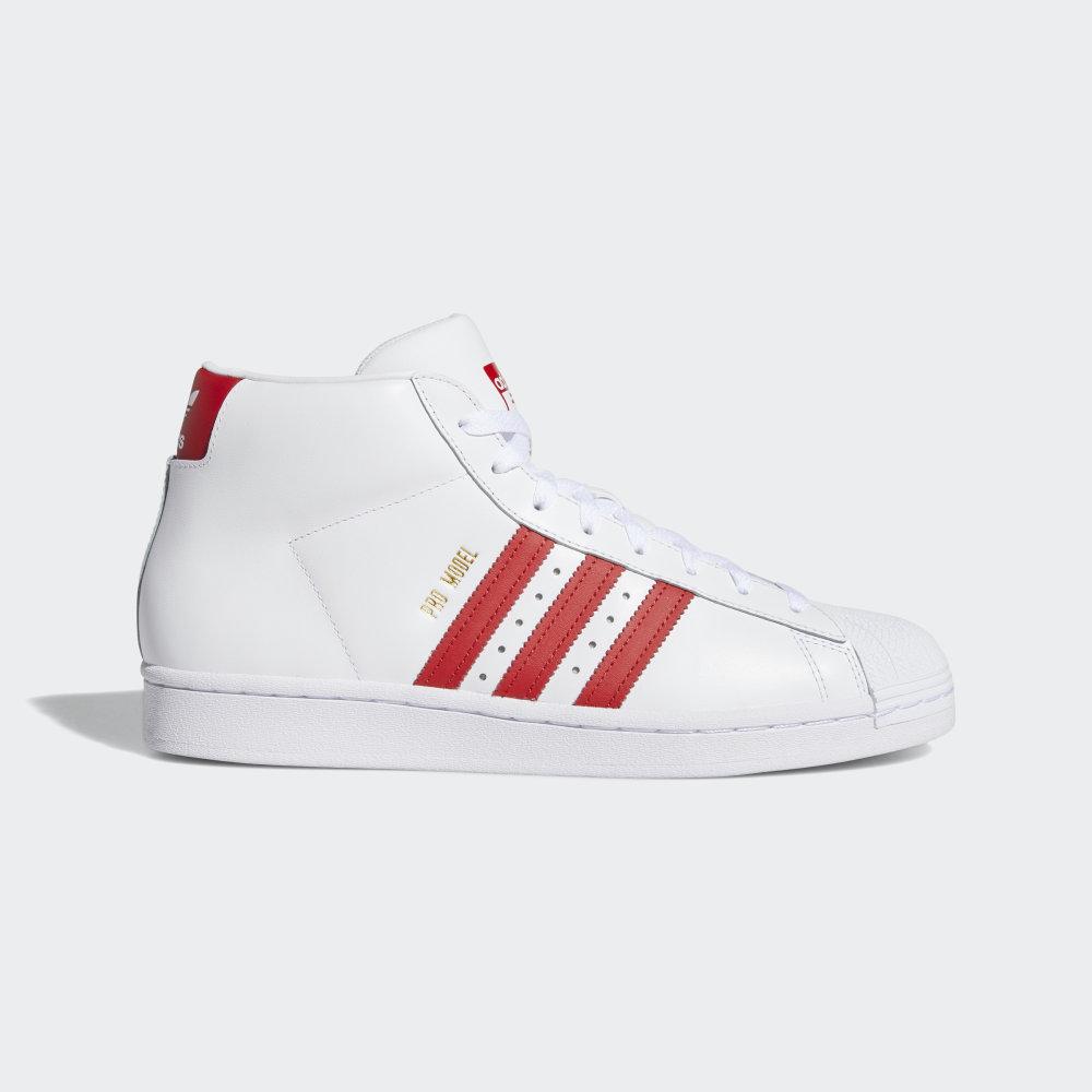 Originals Adidas Pro Model Dama Romania - Albi/Rosii Inchis FV4493